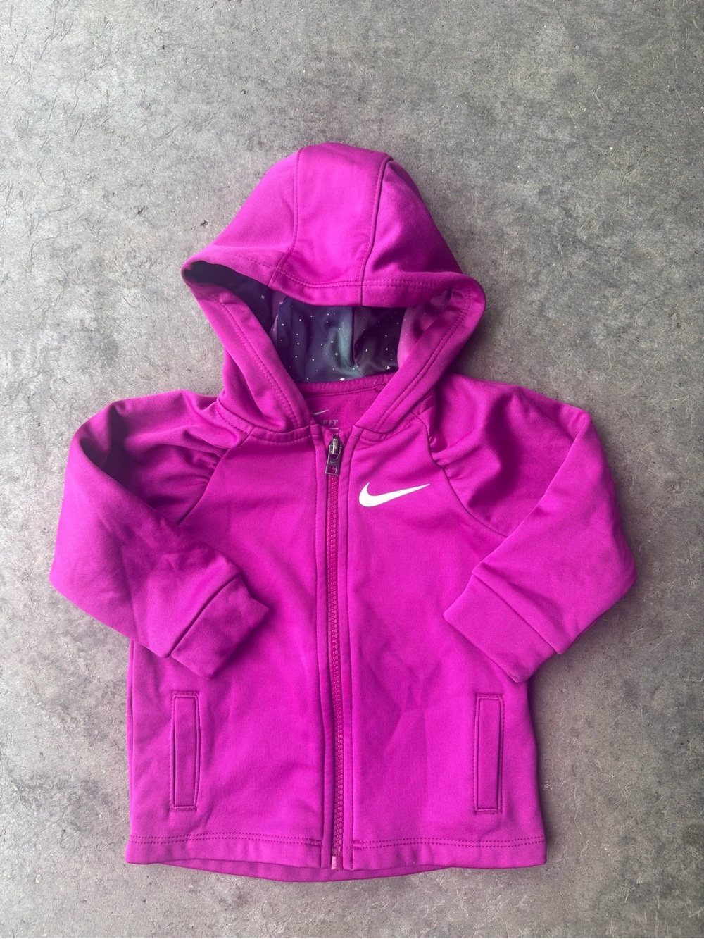 Nike Bright Magenta Hooded Zip Sweatshirt